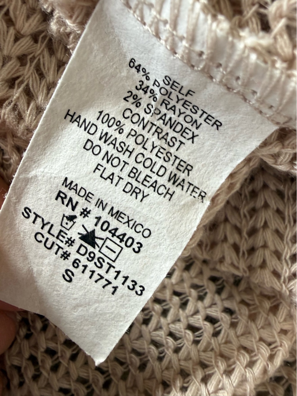 Blu Pepper Beige Knit Tank with Mustard Paisley Back Bow - Picture 8 of 8